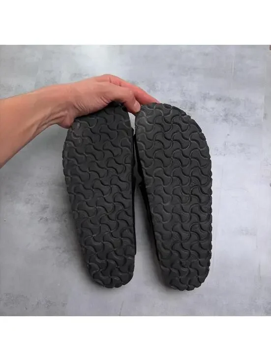 Y2K Black Birkenstock Arizona Leather Sandals - Picture 6 of 8